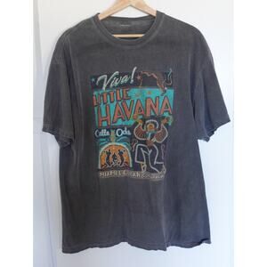 Vintage Little Havana T Shirt Mens Extra Large Miami Cuban Vacationland 90s Tee
